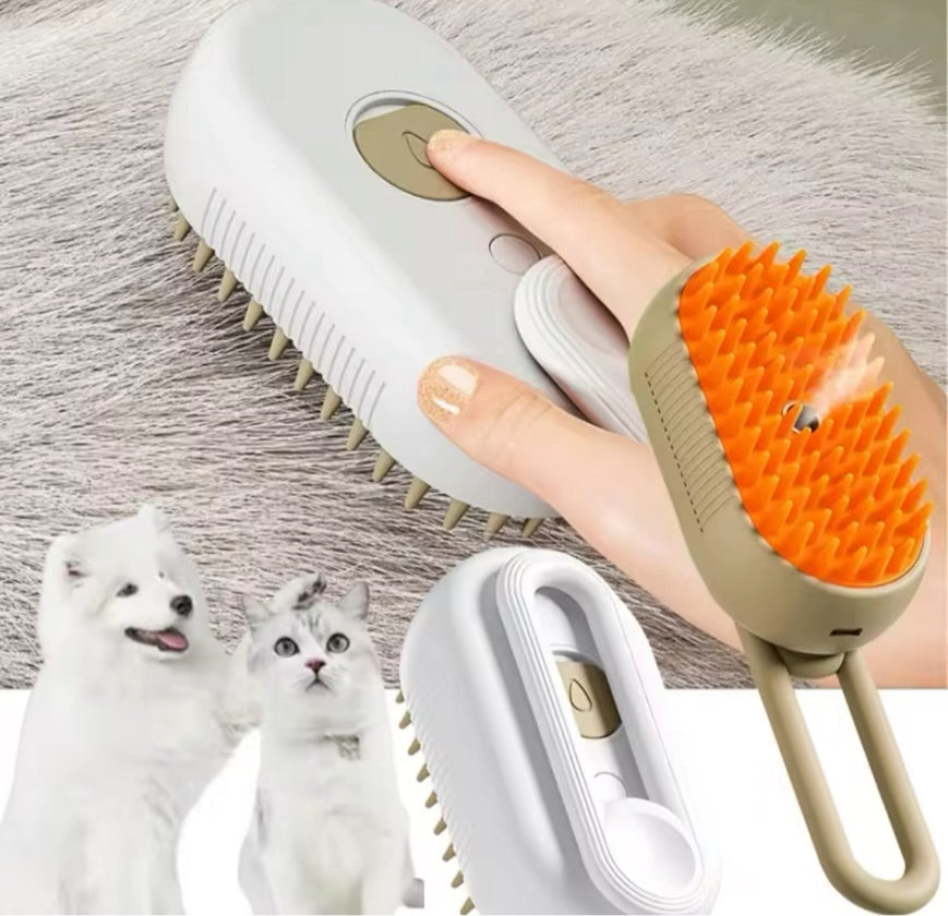 PetSpa - Cepillo Vapor Mascota 3 En 1